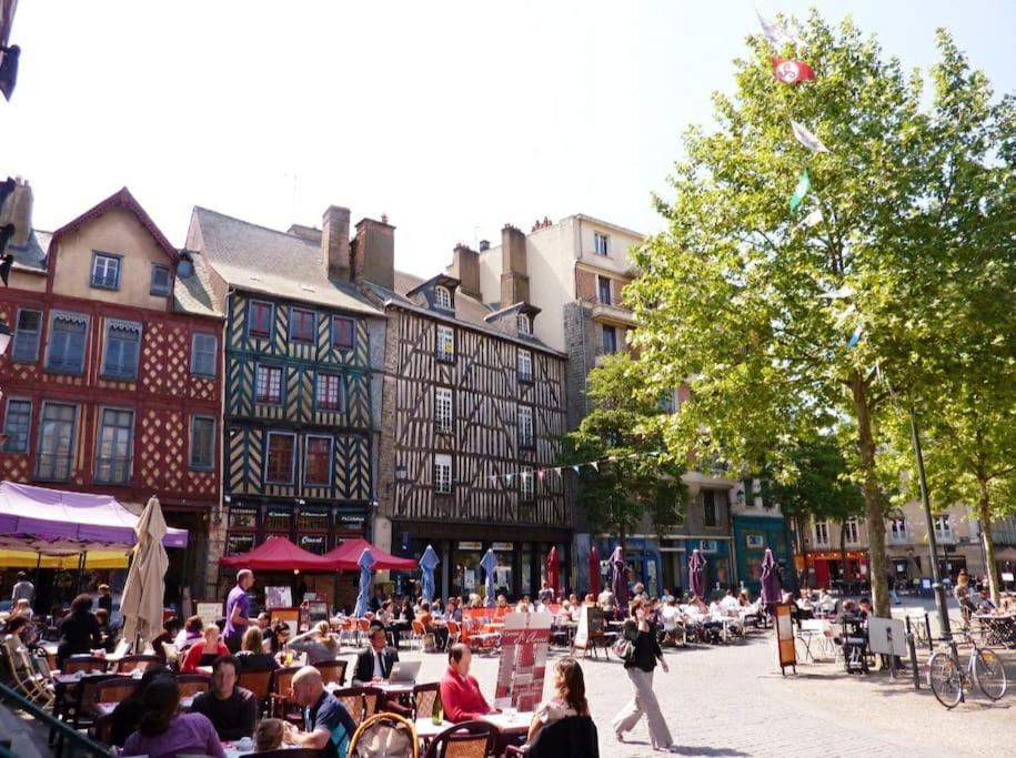 Rennes Centre Historique, Place Ste Anne Exterior foto